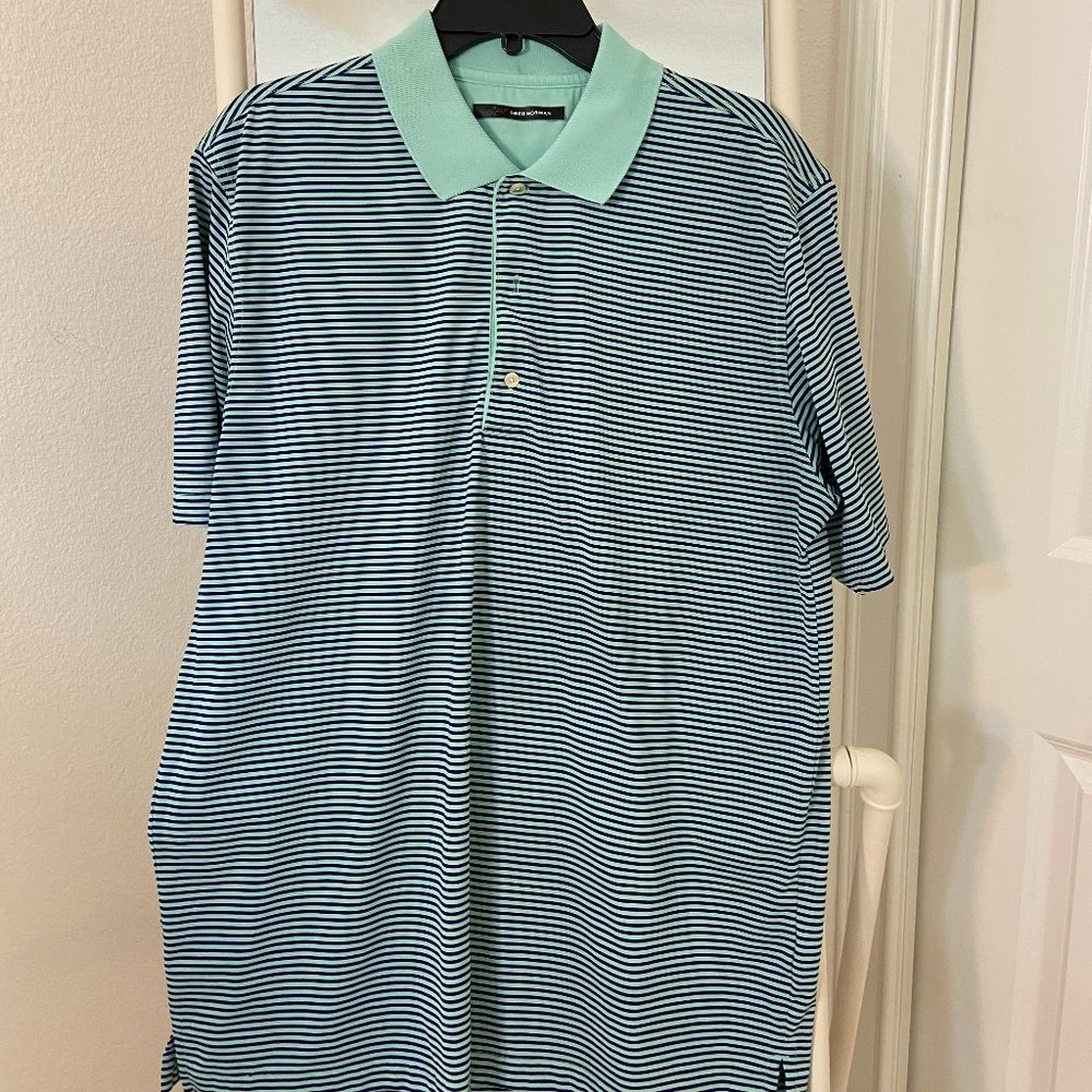 Greg Norman Mens Collared Golf Shirt Size Large